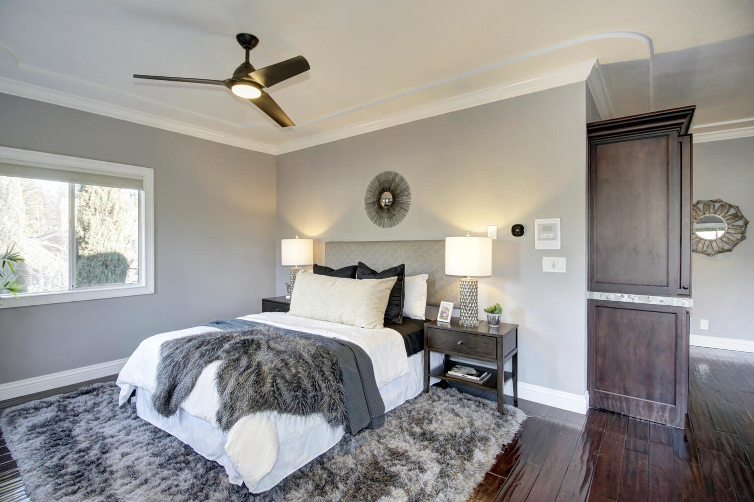 Premiere Home Staging Projects | Master bedroom interior design idea - Auburn Folsom Rd, Granite Bay