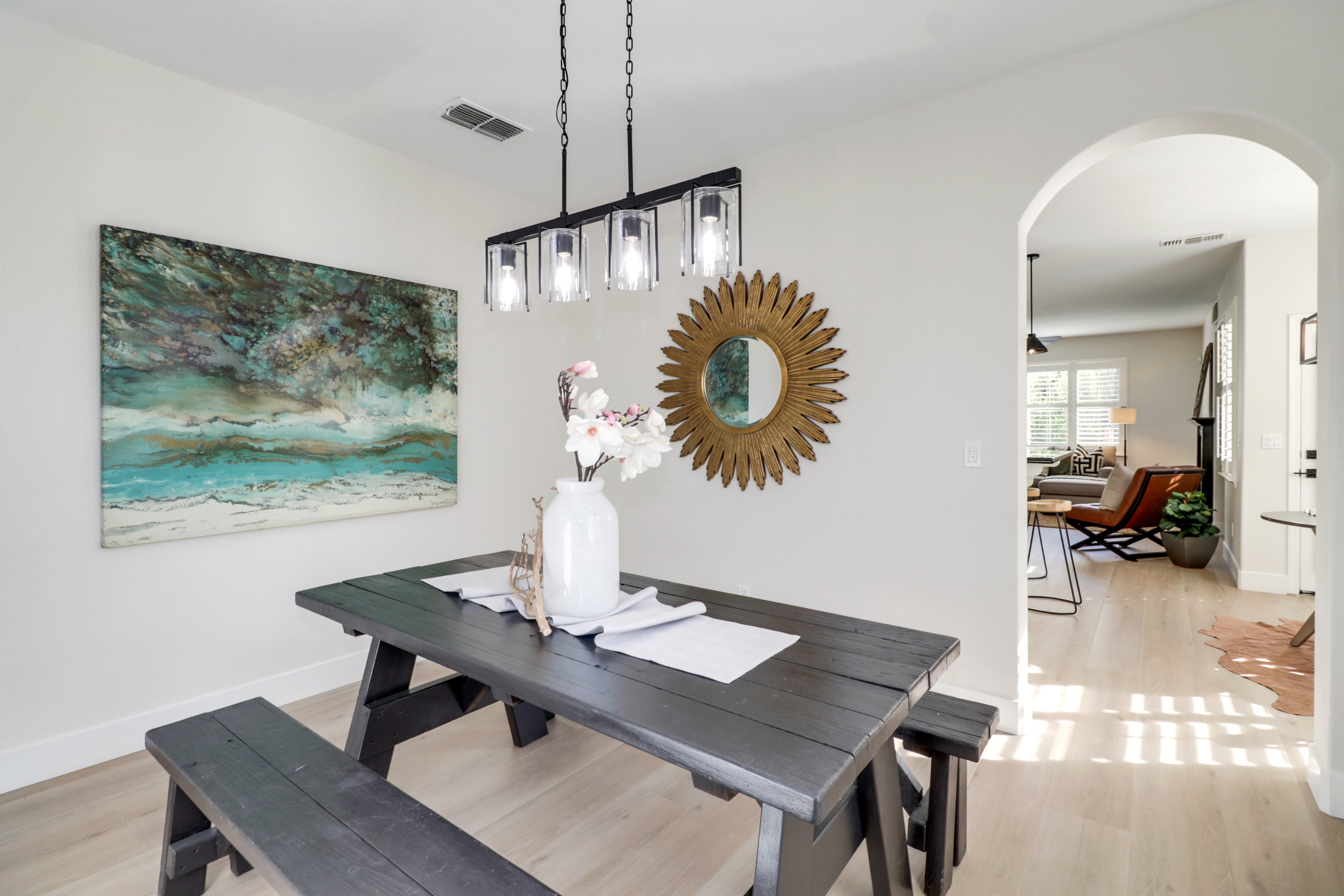 Premiere Home Staging Projects | Dining room interior design idea - Barton Rd, Granite Bay