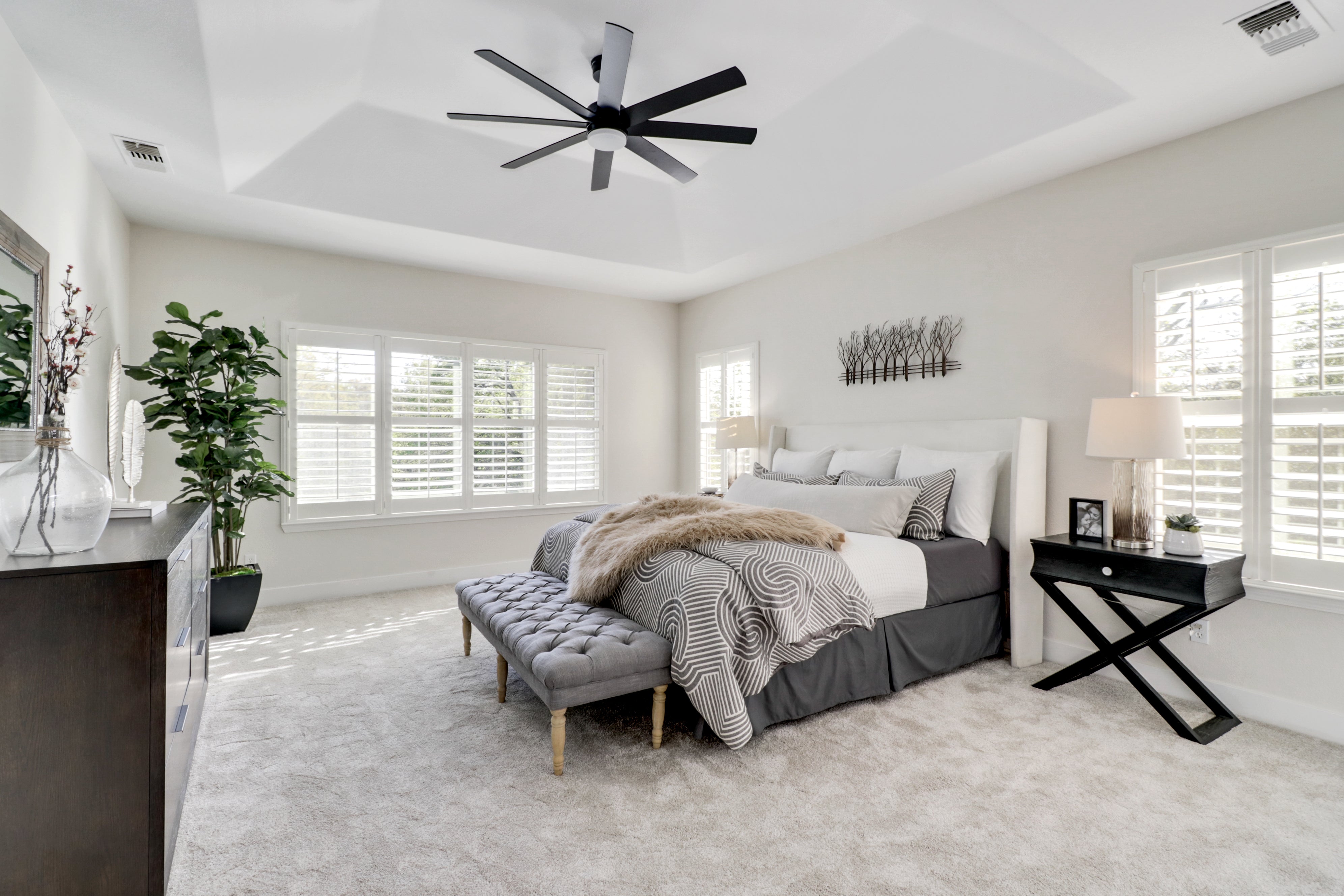 Premiere Home Staging Projects | Master bedroom interior design idea - Barton Rd, Granite Bay