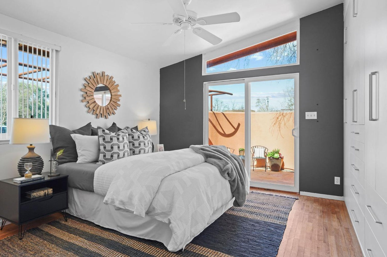 Premiere Home Staging Projects | Master bedroom interior design idea - Boone, Sacramento