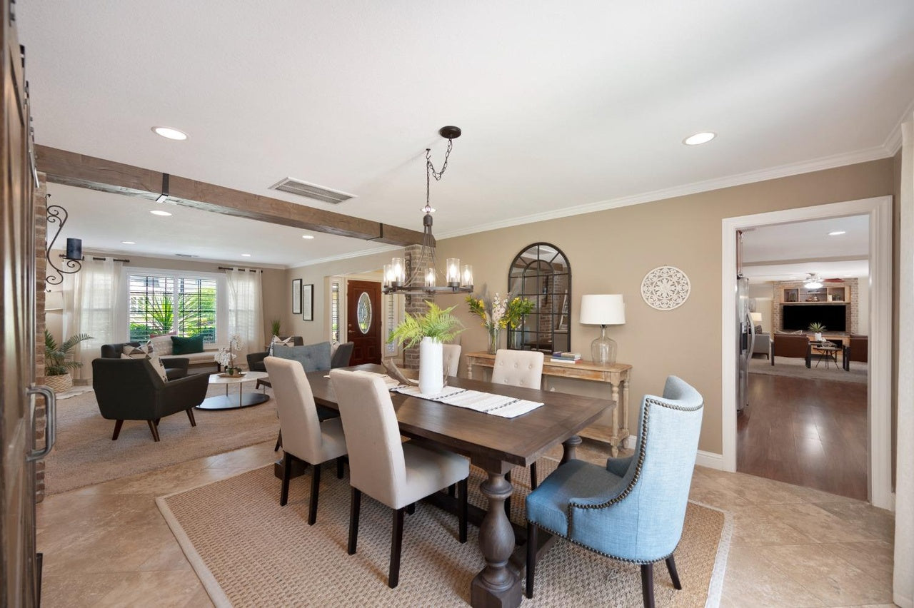 Premiere Home Staging Projects | Dining room interior design idea - Chambersburg Way, Folsom