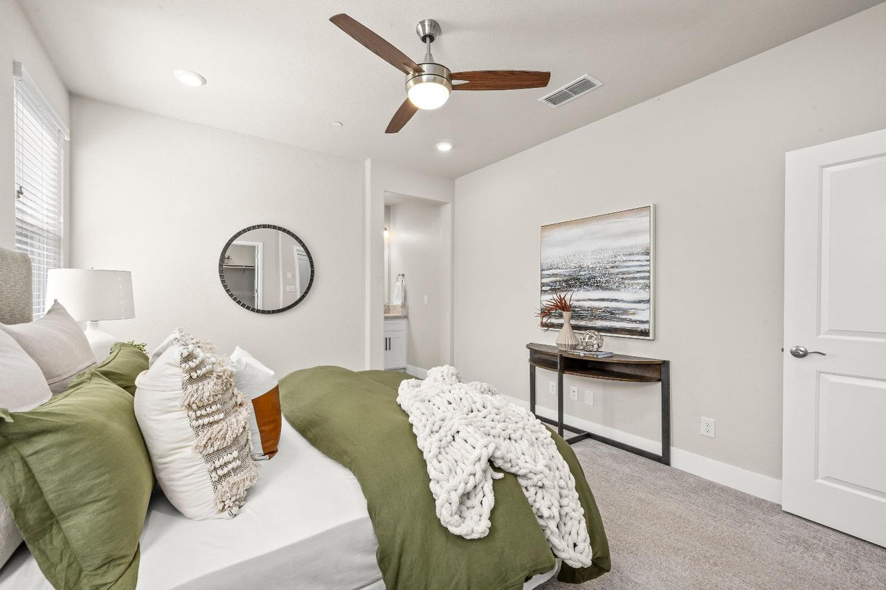Premiere Home Staging Projects | Primary bedroom interior design idea - Desert Bloom Ct, Rocklin