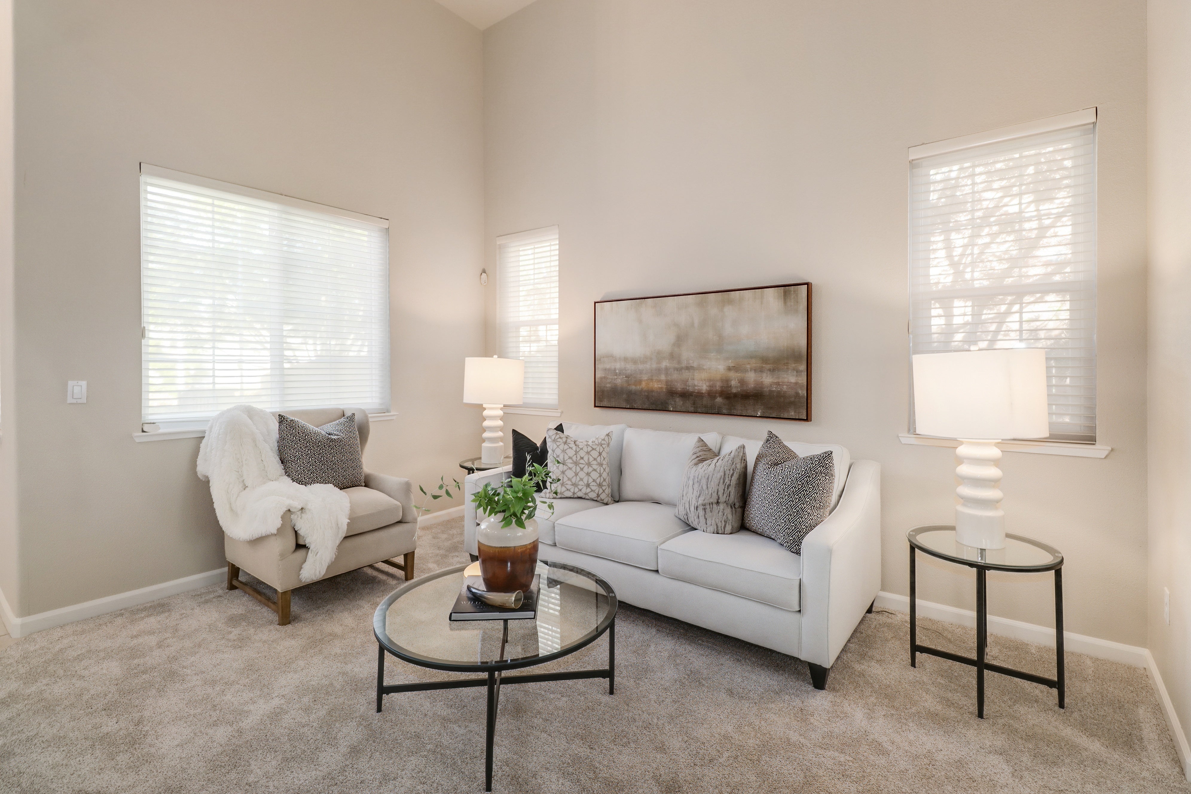 Premiere Home Staging Projects | Living room interior design idea - Ludlow, Roseville