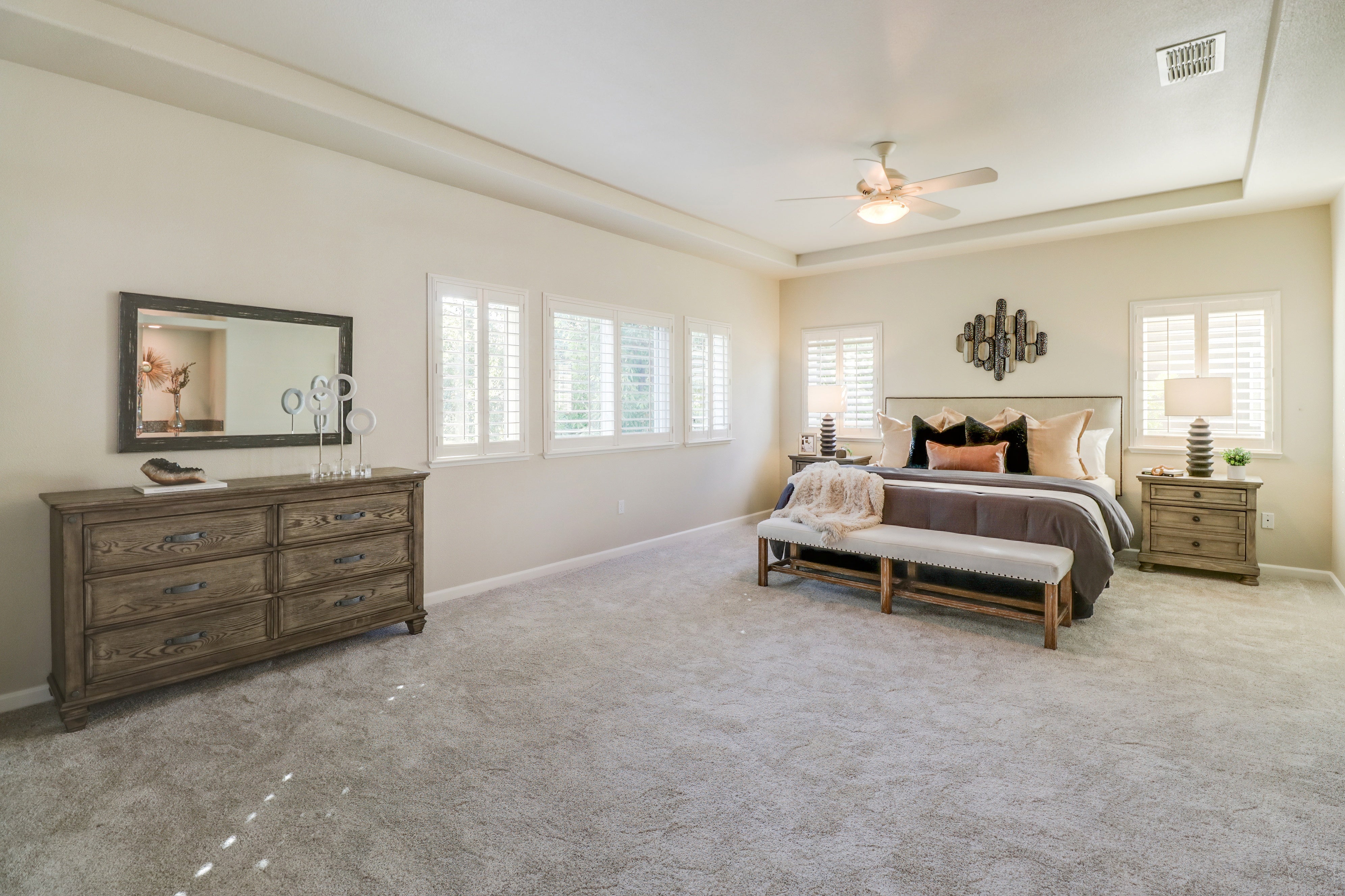 Premiere Home Staging Projects | Master bedroom interior design idea - Ludlow, Roseville