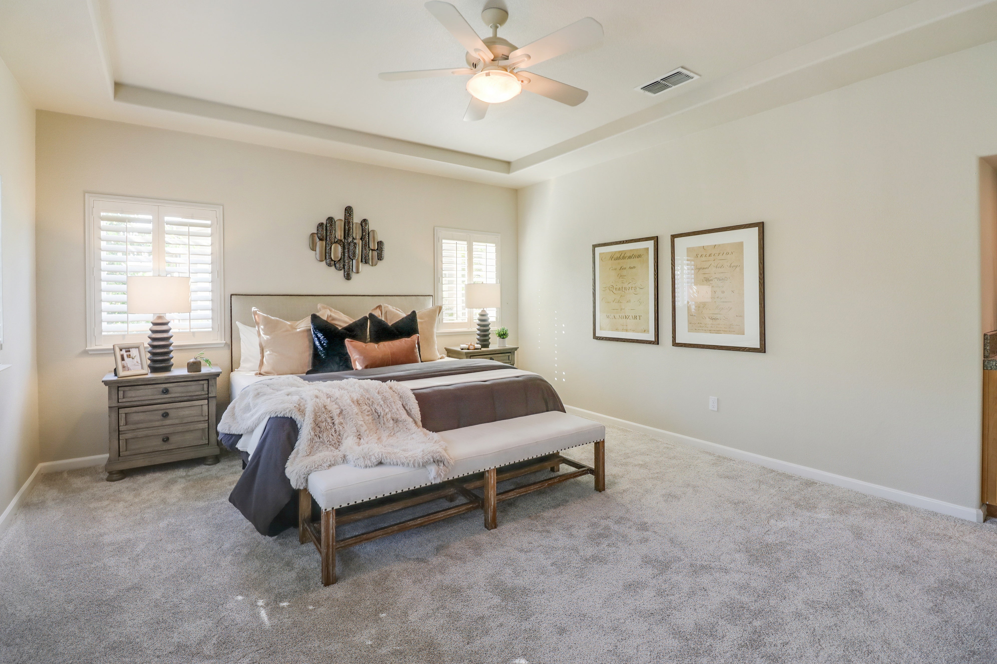 Premiere Home Staging Projects | Master bedroom interior design idea - Ludlow, Roseville