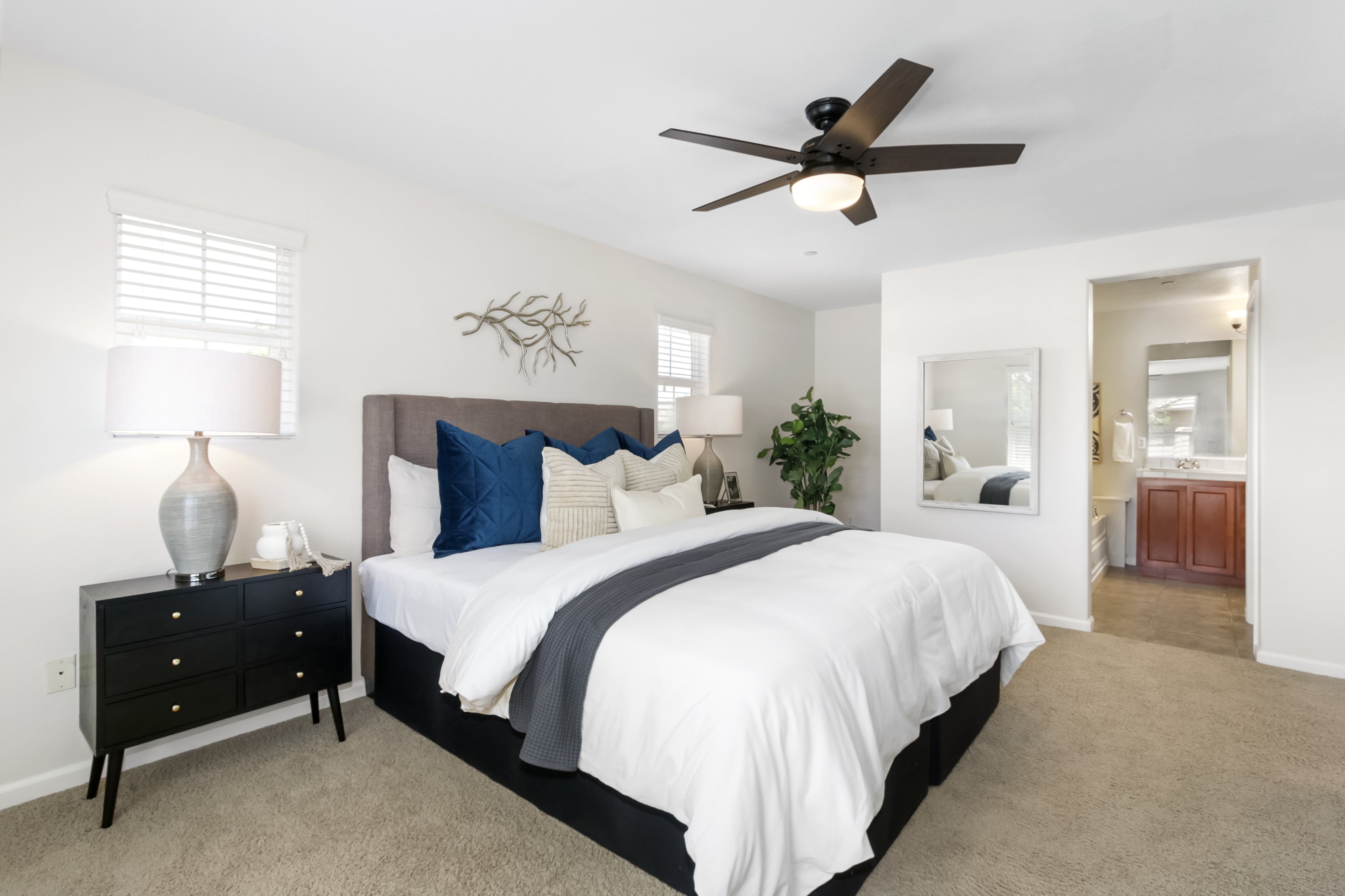 Premiere Home Staging Projects | Master bedroom interior design idea - Monet Ln, Folsom