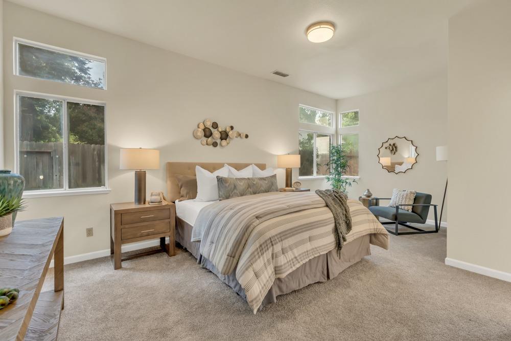 Premiere Home Staging Projects | Master bedroom interior design idea - Mossburn Way, Elk Grove