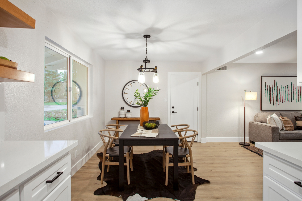 Premiere Home Staging Projects | Dining area interior design idea - Pasadena Ave, Sacramento
