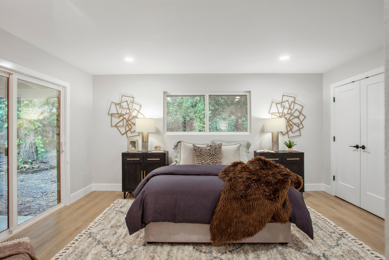 Premiere Home Staging Projects | Master bedroom interior design idea - Pasadena Ave, Sacramento
