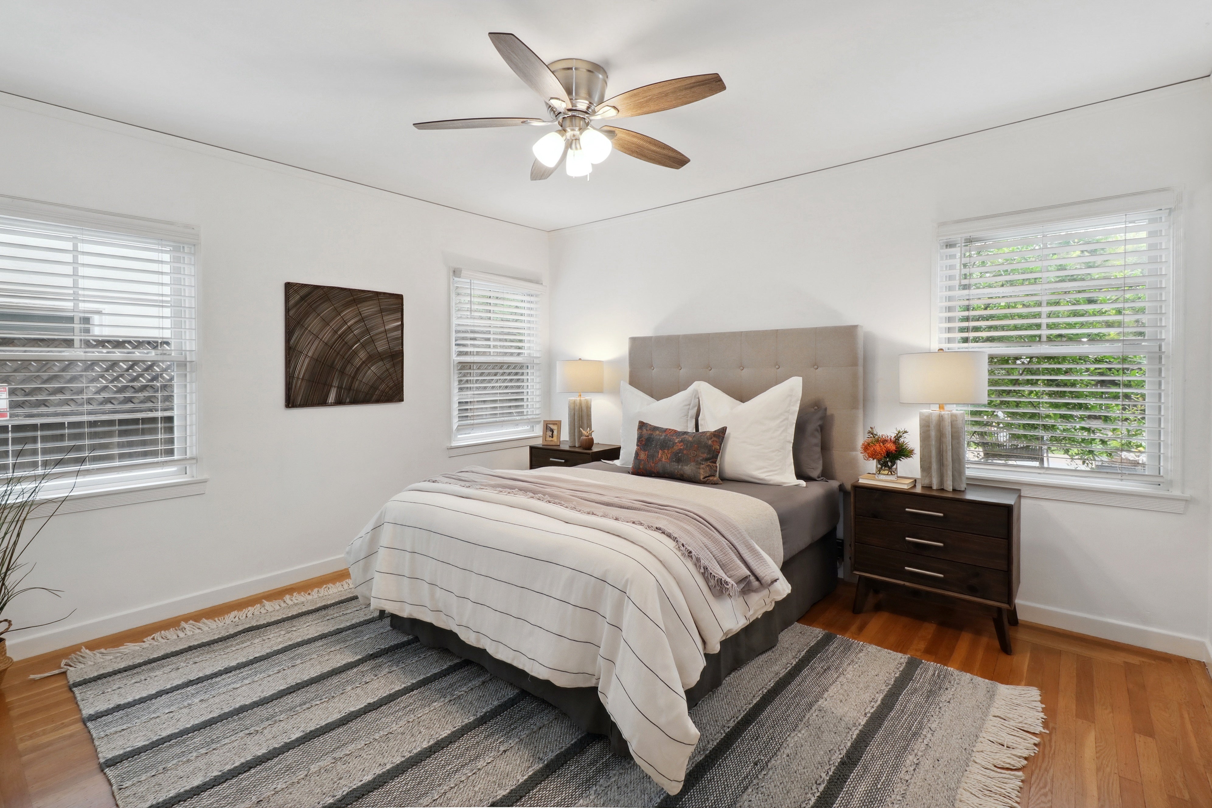 Premiere Home Staging Projects | Master bedroom interior design idea - Robertson Way, Sacramento