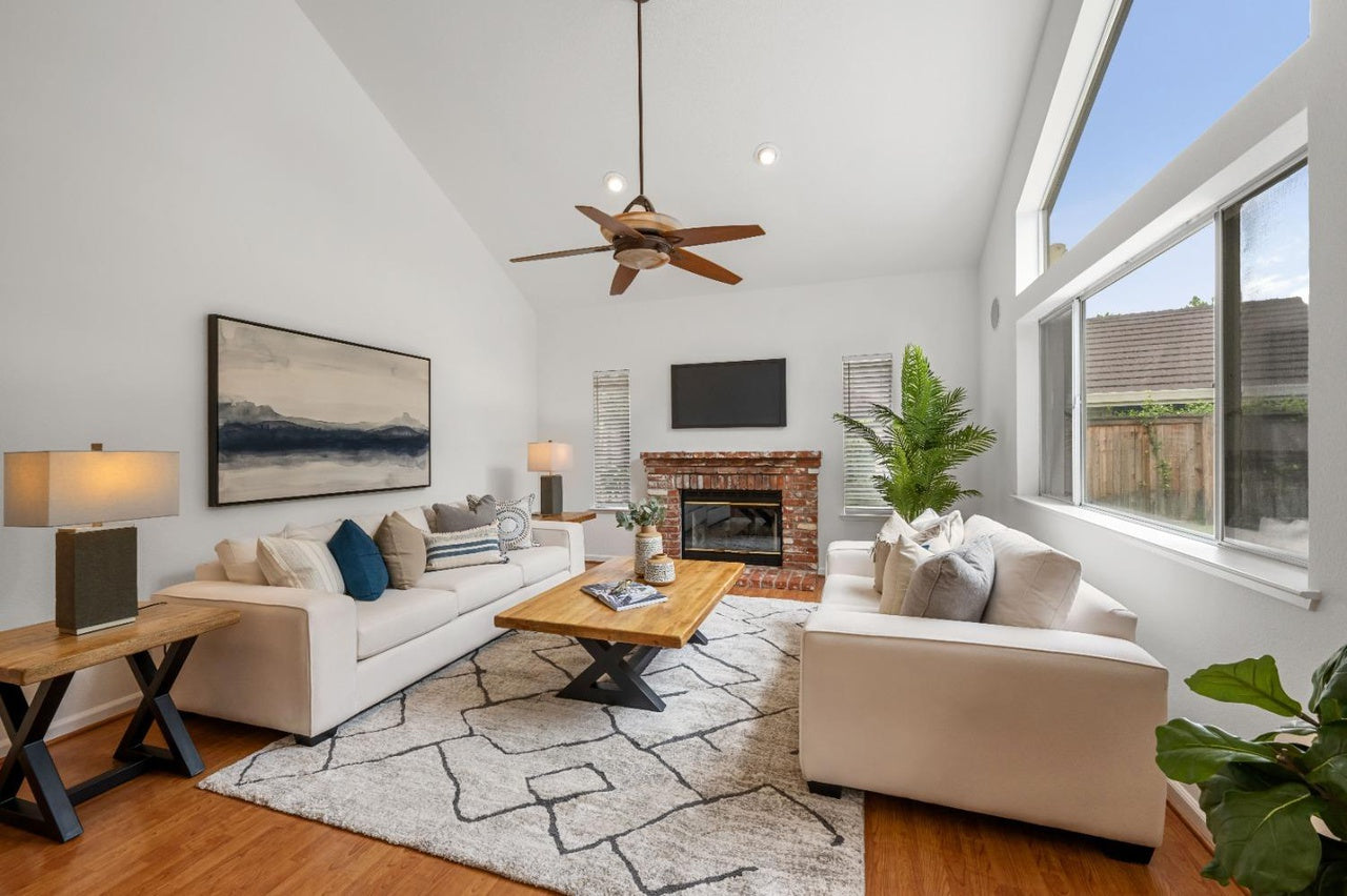 Premiere Home Staging Projects | Living room interior design idea - Tilden Dr, Roseville