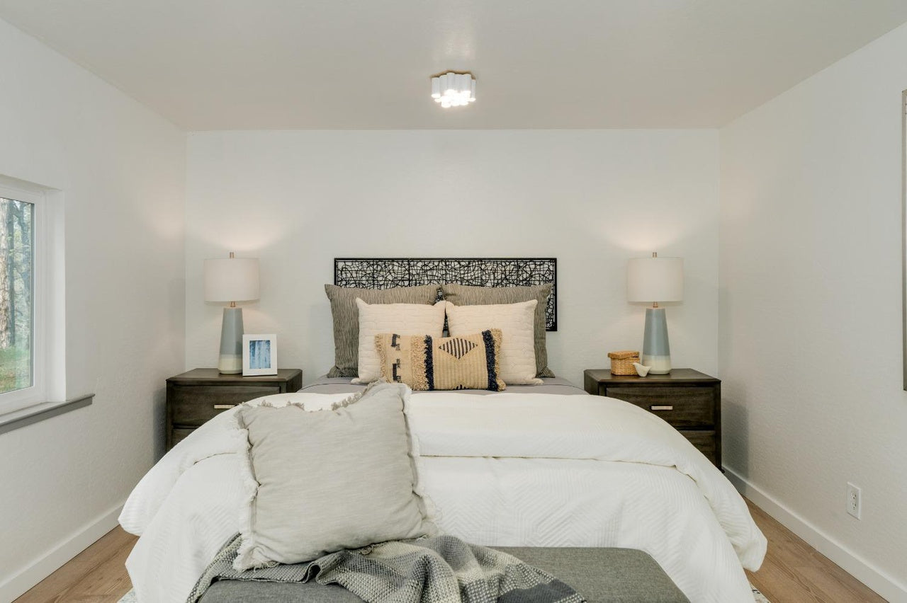 Premiere Home Staging Projects | Primary bedroom interior design idea - Van Giesen Dr, Meadow Vista
