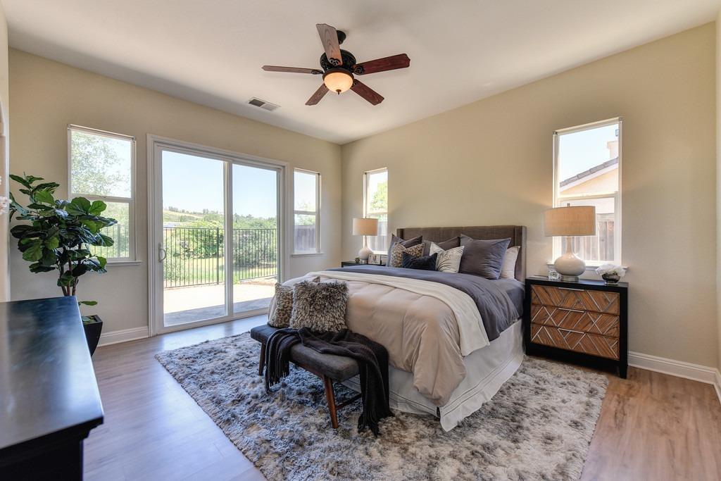 Premiere Home Staging Projects | Master bedroom interior design idea - Cinnamon Teal, El Dorado Hills