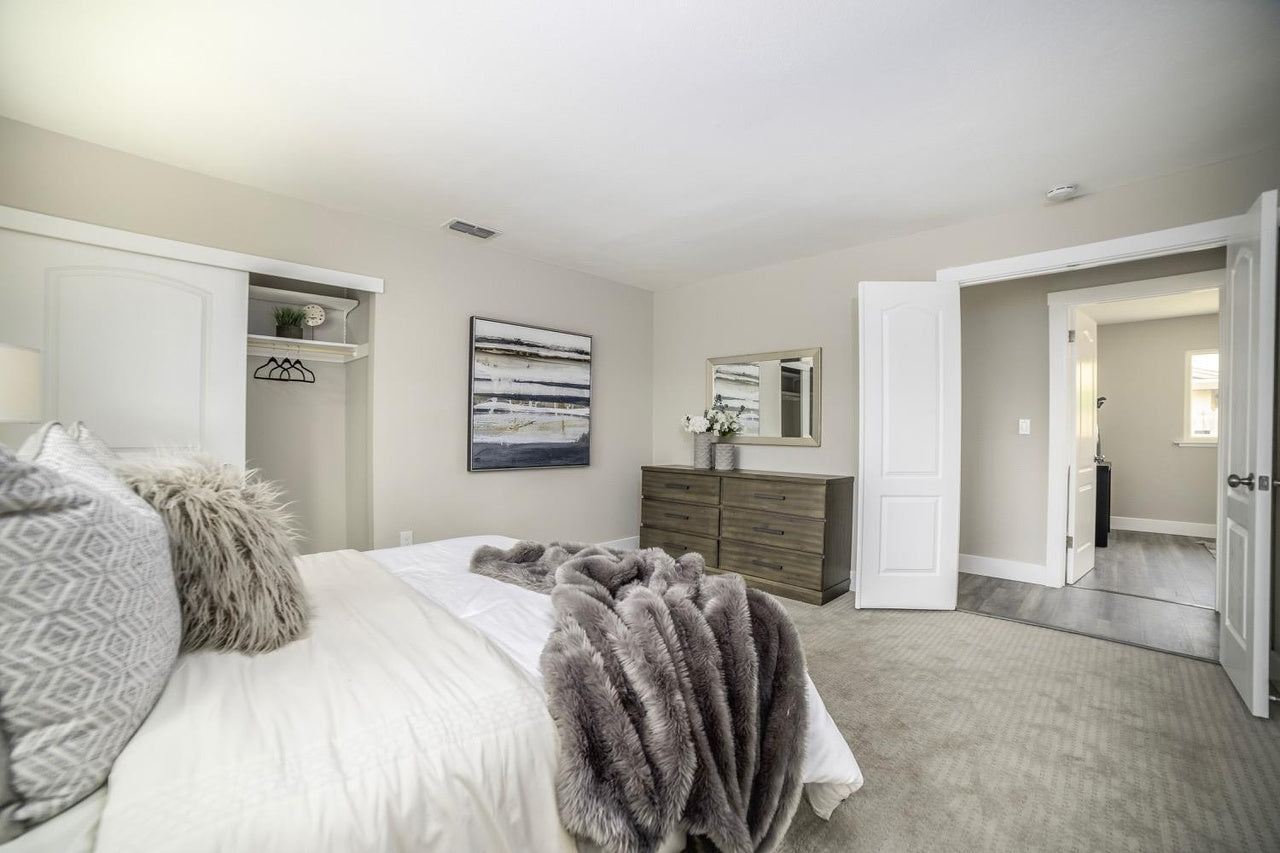 Premiere Home Staging Projects | Master bedroom interior design idea - Hartselle Way, Sacramento