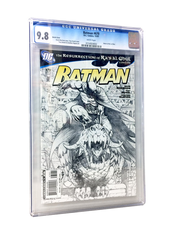 BATMAN #670 SKETCH COVER CGC  (DC 2007 1st Print) – SUBaCOMIC