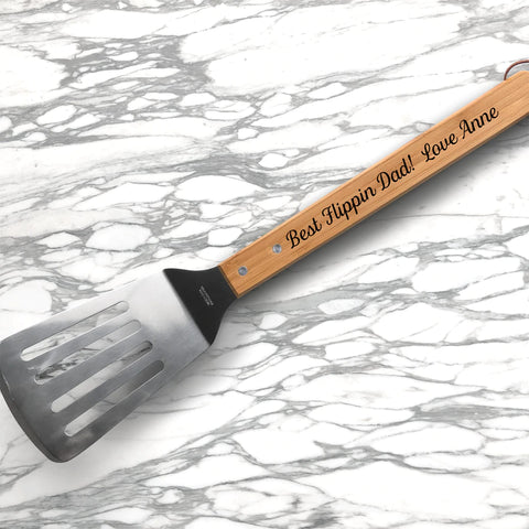 Unique gifts for dads featuring a personalized spatula