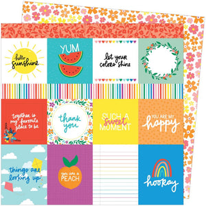 AC PATTERNED PAPER - PICNIC IN THE PARK - 12 X 12 - YOU ARE MY HAPPY