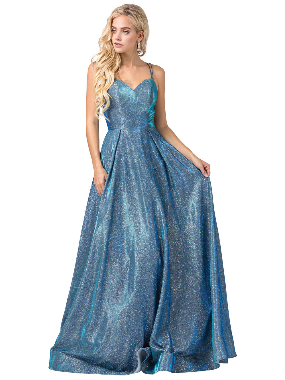 metallic sparkle dress
