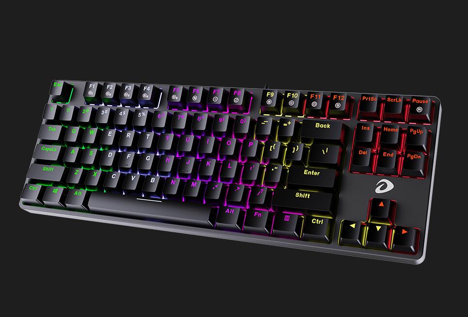 DAREU EK810 GLORIOUS Tri-Mode Connection 108-Key Borderless Aluminum Alloy Mechanical Gaming Keyboard with N-Key Rollover