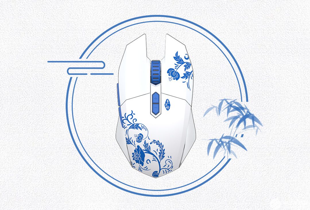DAREU EM910 PRO Underglaze Blue Dual Mode Ultralight Rechargeable Wrangler Gaming Mouse ft. AIM-WL Sensor, KBS Button, RGB LED Strip and 12000DPI