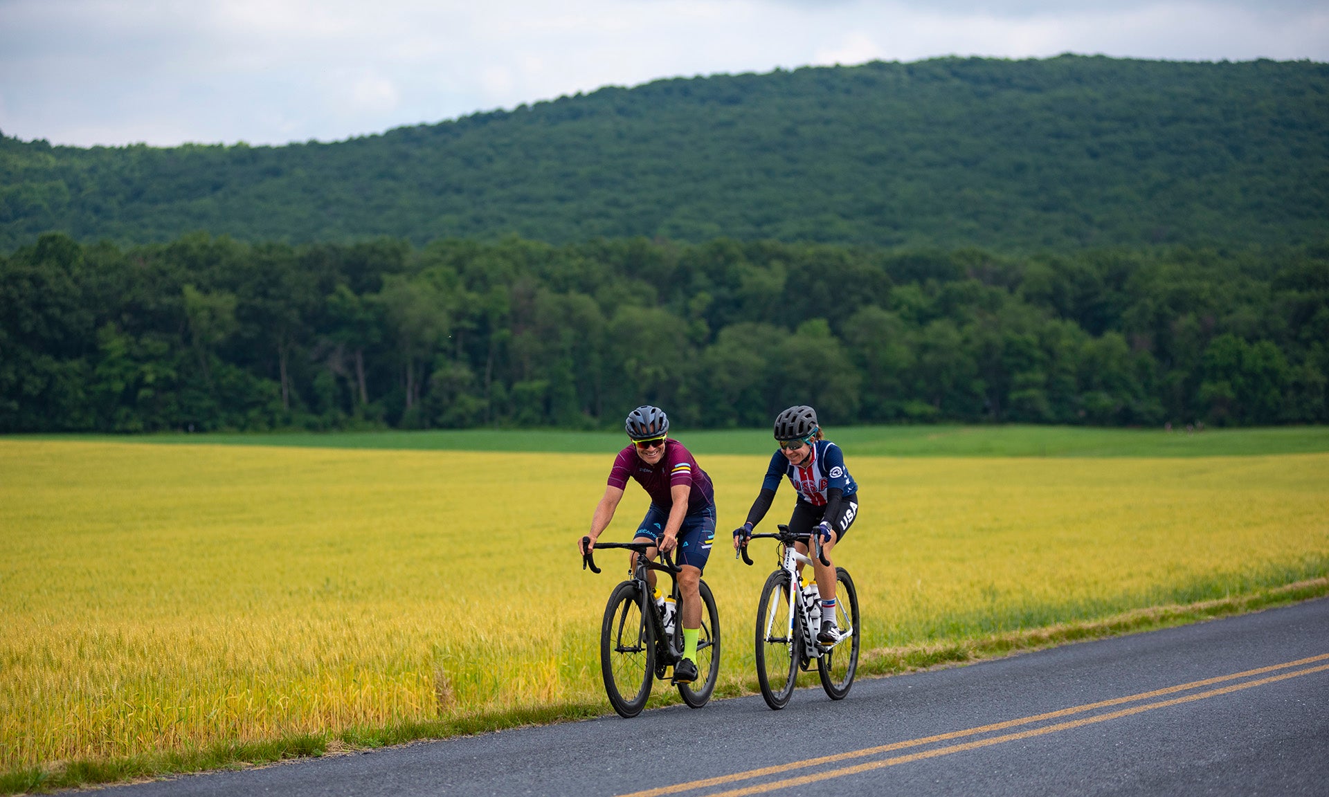 Tim Cusick and Amber Neben Training