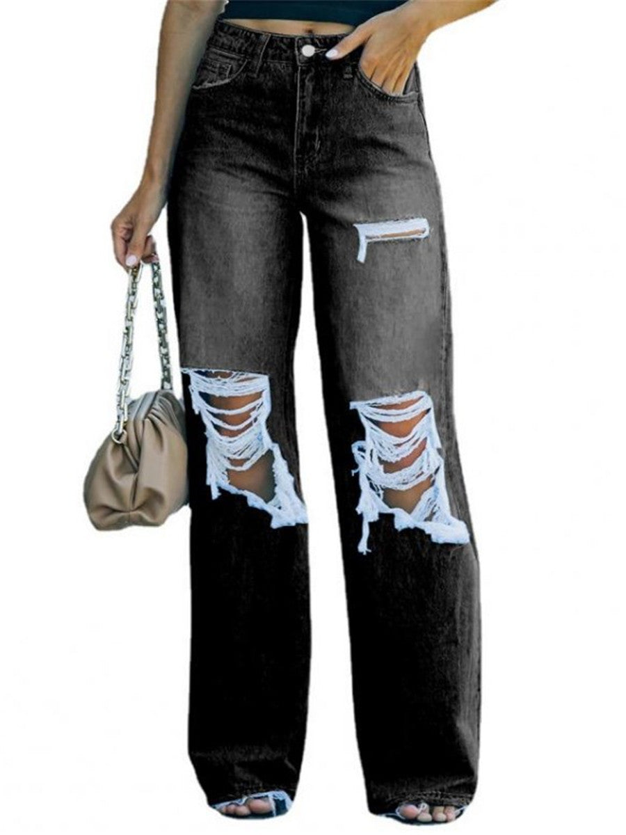 LONGBIDA Skinny Butt Lift Women Ripped Jeans Stretch