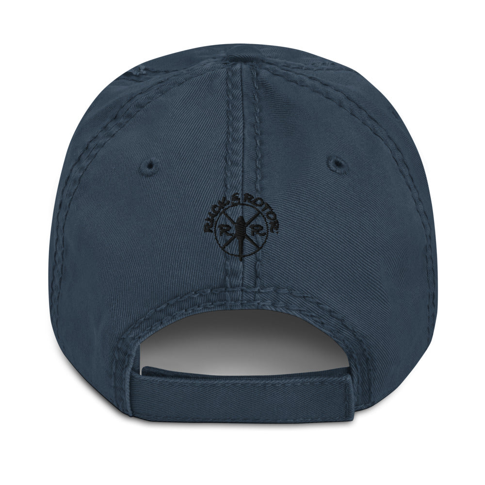 AH-64 Apache Embroidered Black Helicopter Hat by Ruck & Rotor