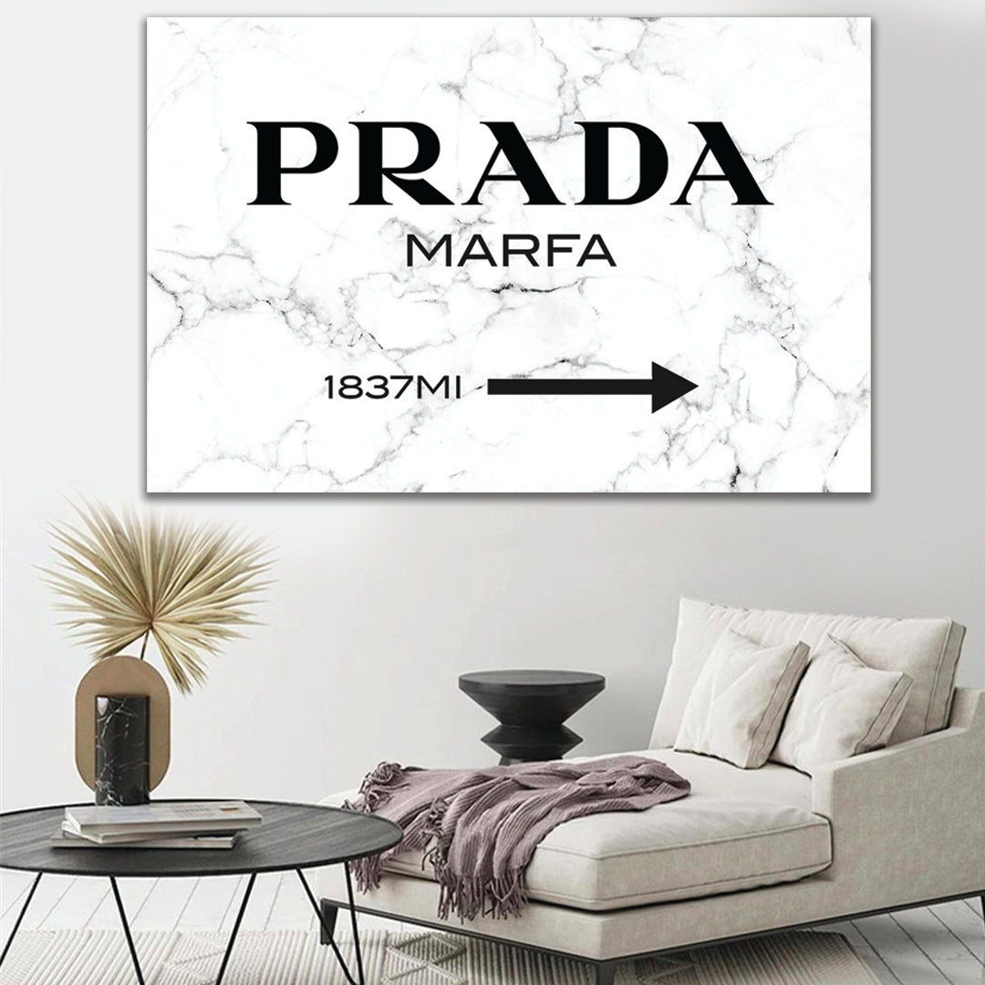 Ready-To-Hang Wall Art | Prada – Gold Furnish
