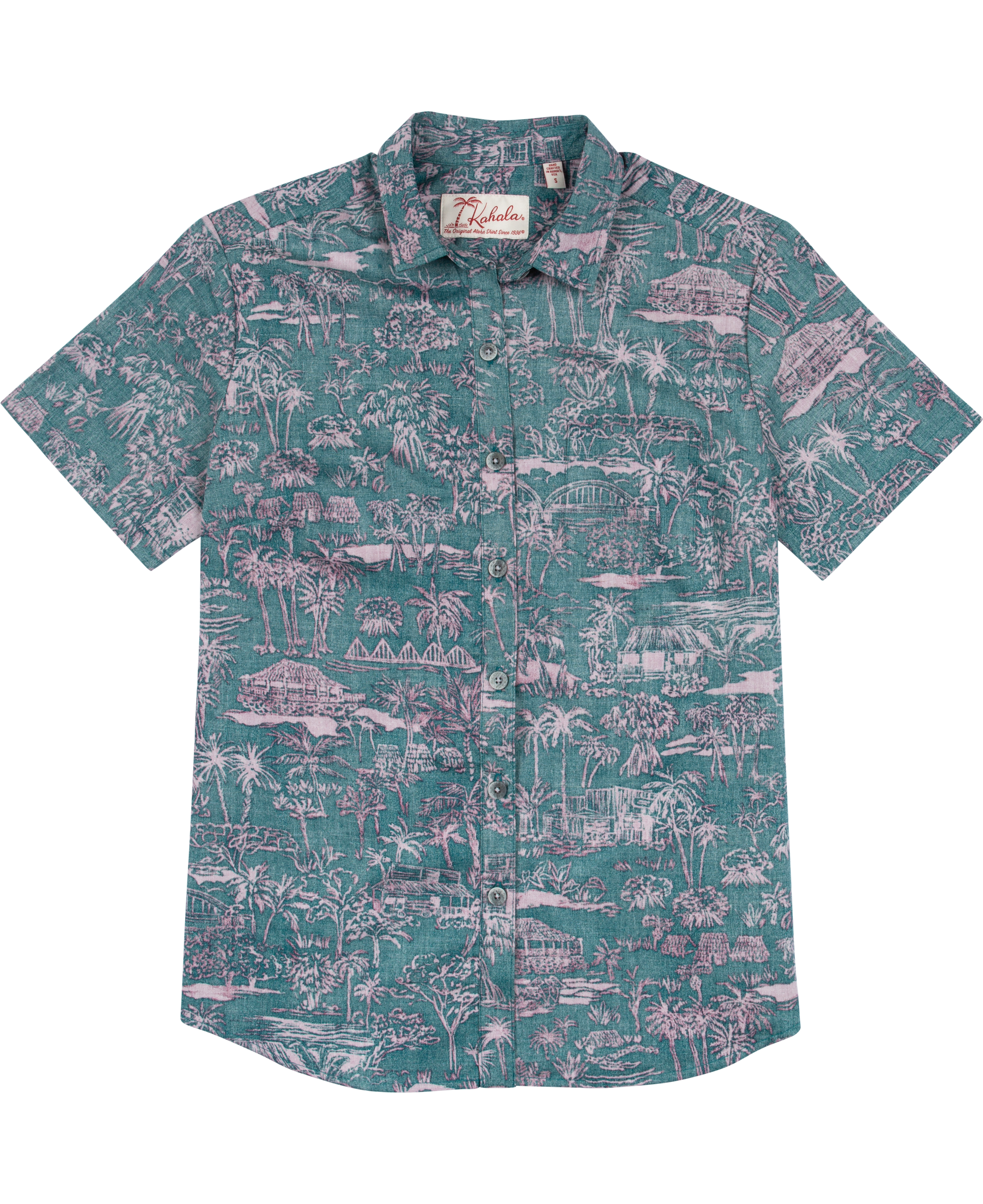 Lucky Brand Hawaiian Girl Print Shirt - Teskeys