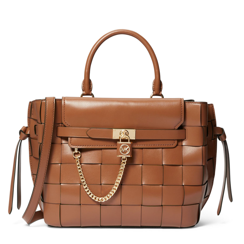 Greenwich Extra-Small Color-Block Saffiano Leather Satchel