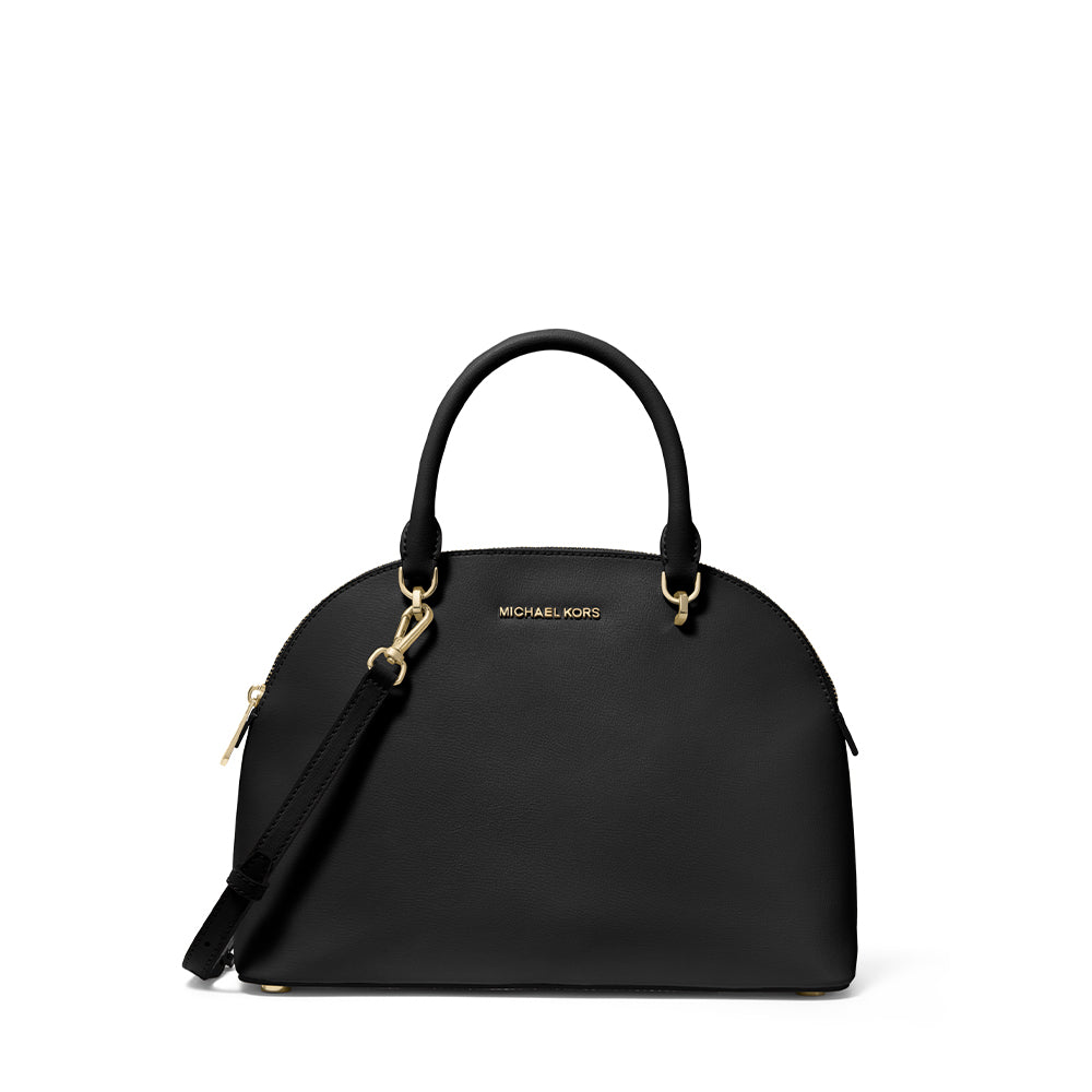 Emmy Large Leather Dome Satchel – 