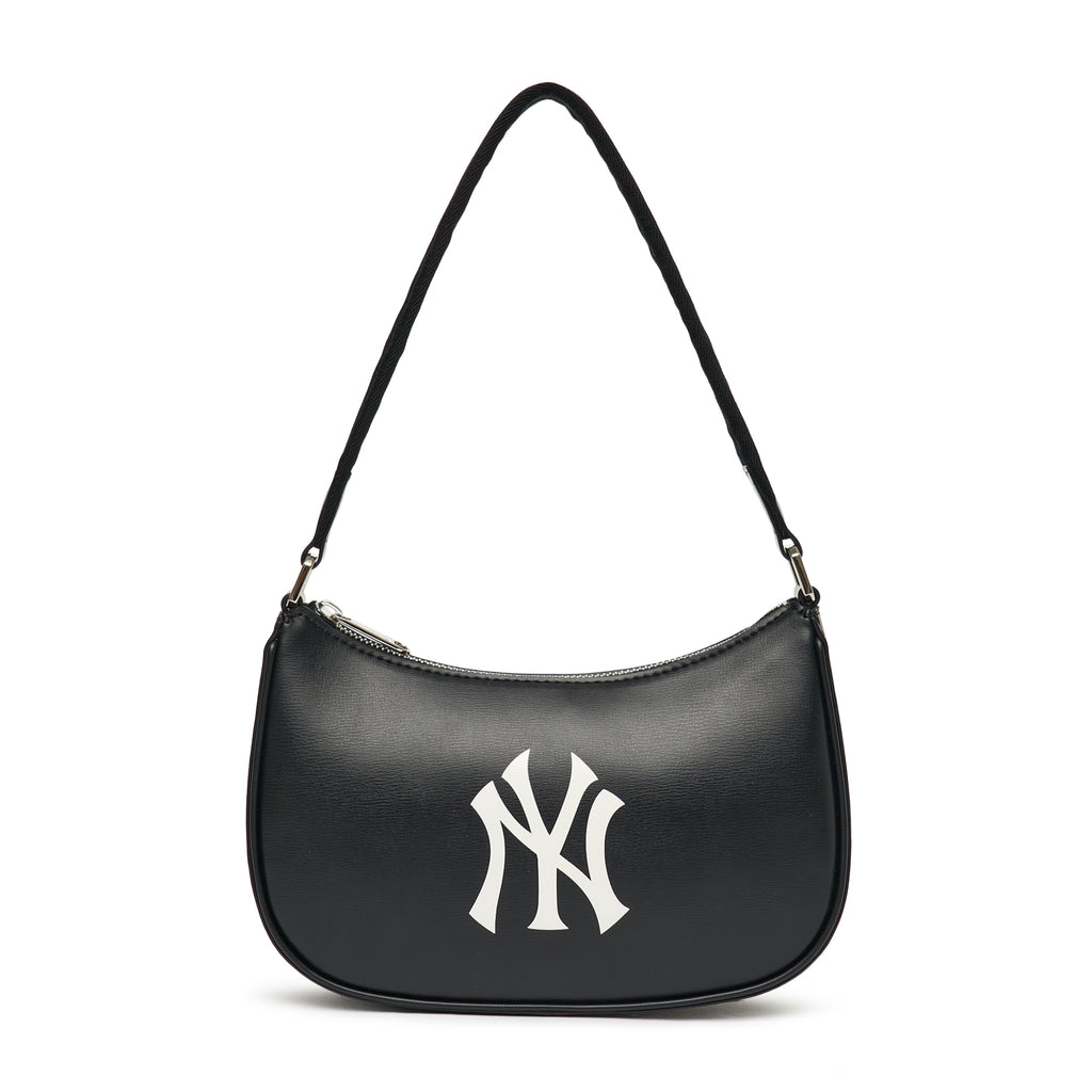 MLB KOREA Monogram Jacquard Hobobag New York Yankees - Black