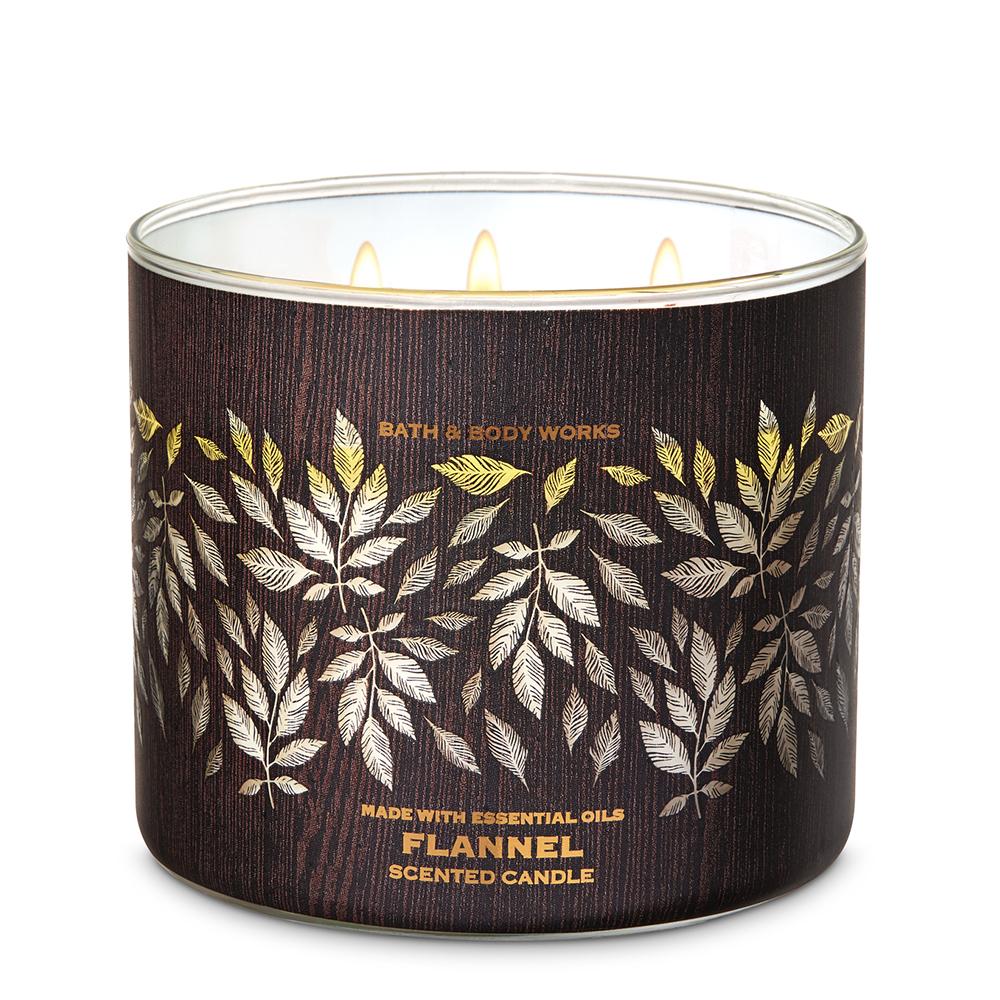 flannel candle from bath and body works