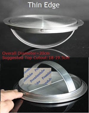 Stainless Steel Countertop Flush Built In Flip Top Swing Cover Lid