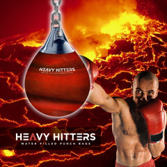Heavy HItters Water Punch Bag Lava Red