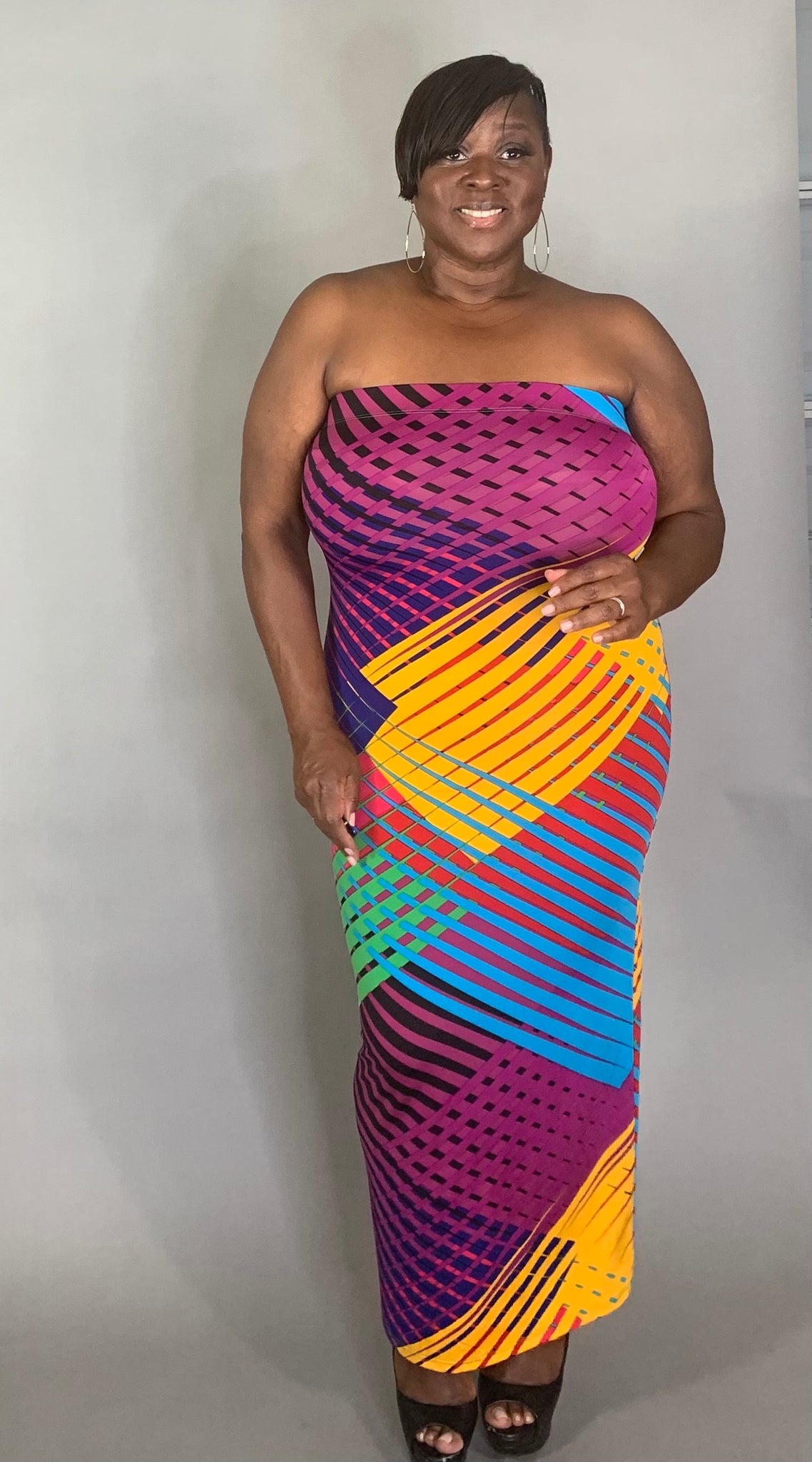 A Real Baddie  Plus Size Tube Dress