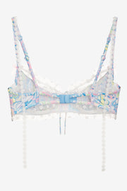 Midsummer Floral Underwire Bra — Blue | For Love & Lemons