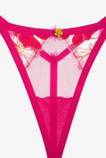 Anemone Floral Thong Panty For Love And Lemons