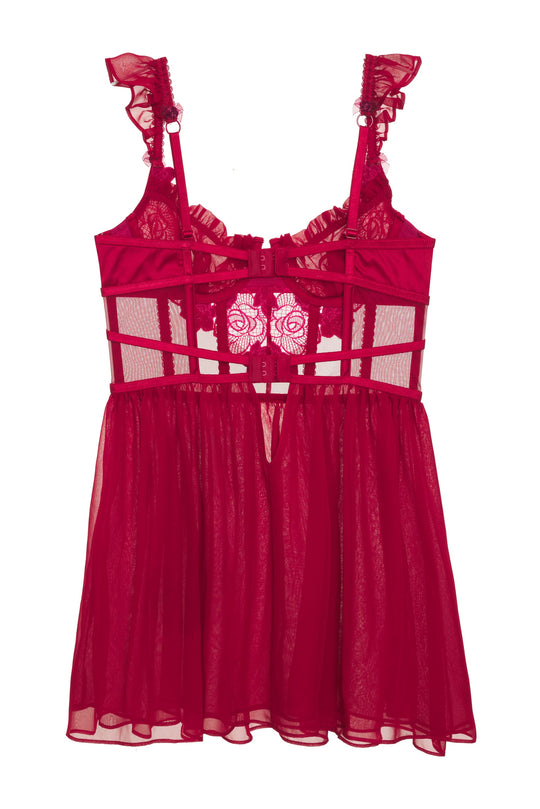 Clara Slip Dress — Red | For Love & Lemons