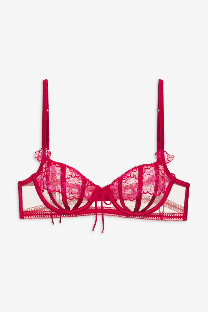 Cordelia Underwire Bra — Red | For Love & Lemons