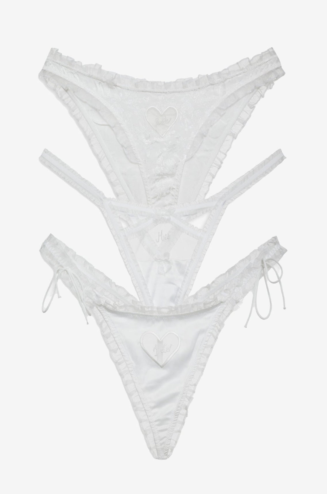 Bridal Silk Panties Gift Box / White Wedding Lingerie / Ivory Satin Pantie  / Womens Knickers / Bridesmaid Panty / Pure Silk Bikini Brief 
