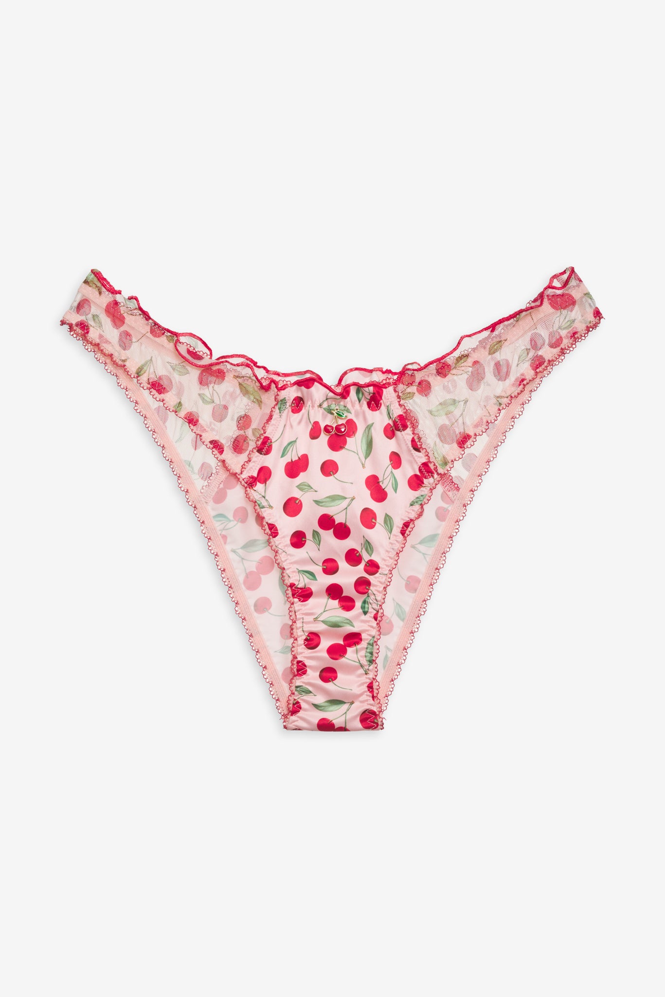 SKIVVIES by For Love & Lemons Flower Bomb Panty Purple Orchid