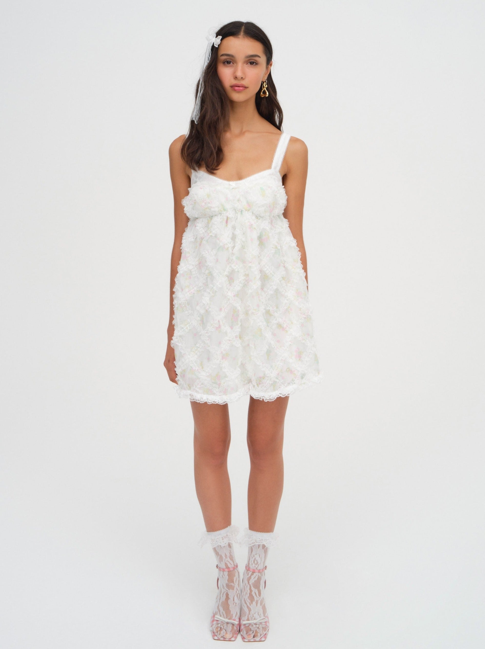 White Tulle Short Prom Dresses, Cute White Puffy Homecoming Dresses –  shopluu