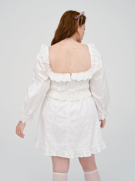 Tiana Mini Dress — White | For Love & Lemons