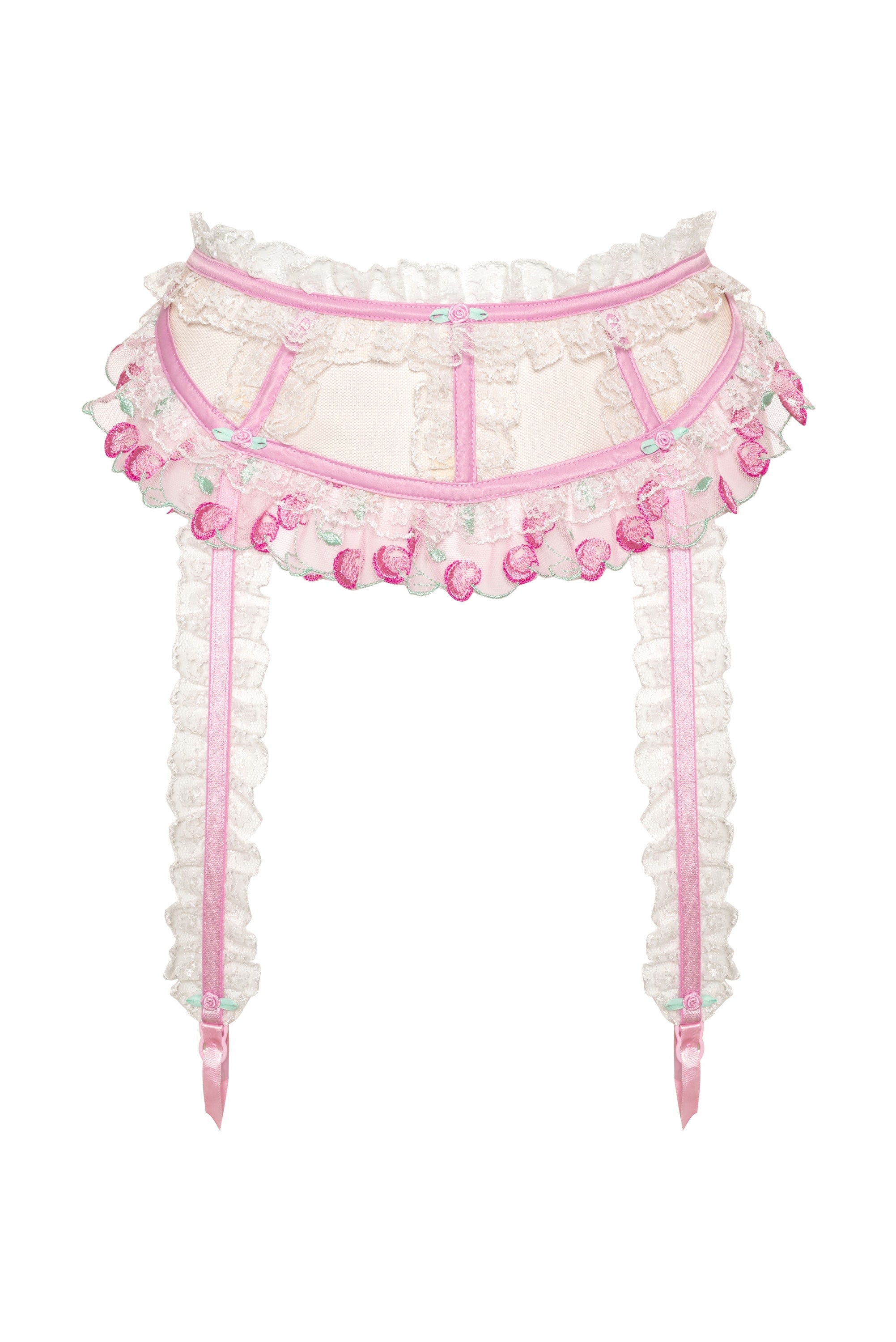 Lace Garter Belt Cherry – Bustin' Out Boutique