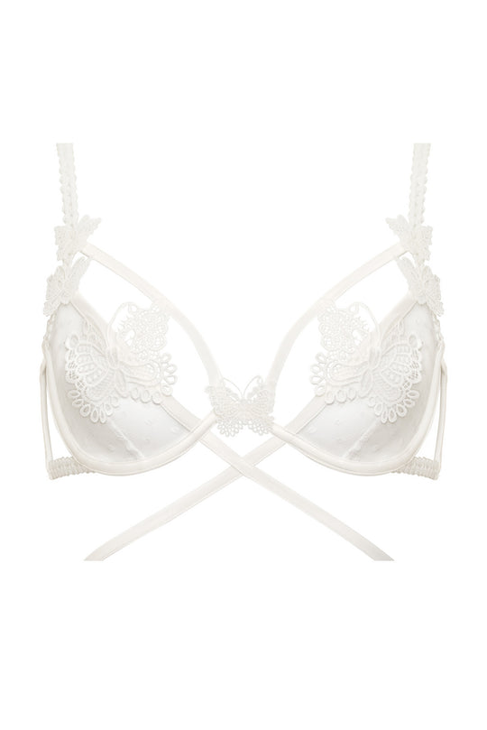 Beaming Butterfly Applique Underwire Bra | For Love & Lemons