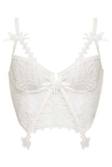 Beaming Butterfly Applique Bustier | For Love & Lemons