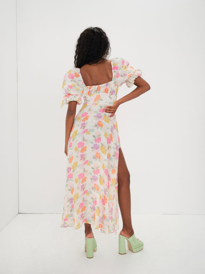 Petal Midi Dress — Multi | For Love & Lemons