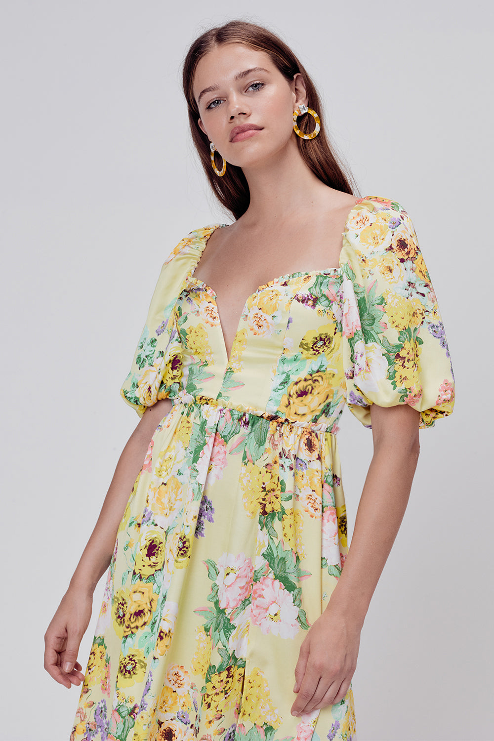 Leigh Floral Midi Dress – For Love & Lemons