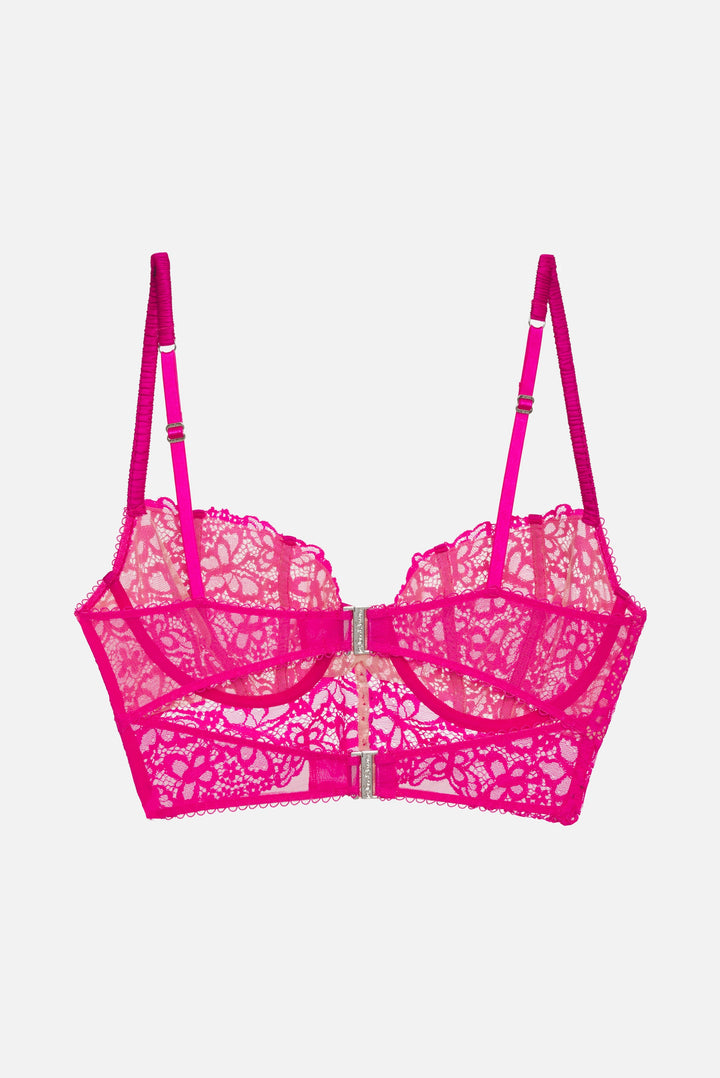 Butterfly Lace Underwire Bra — Pink | For Love & Lemons